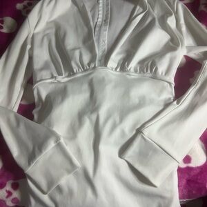 White Long Sleeve Top